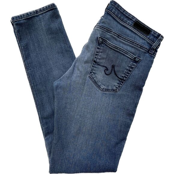 AG Adriano Goldscmied Mid Rise Jeans Stilt Cigarette Leg Ankle Length Denim 27 - Picture 10 of 10